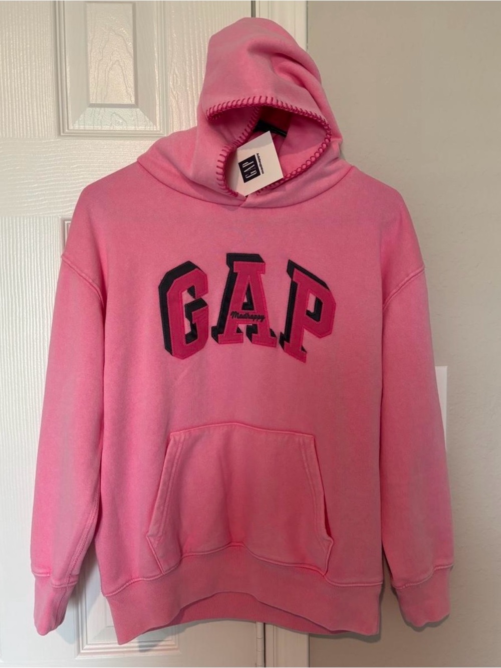 NWT GAP x Madhappy Pink Logo Pullover Hoodie